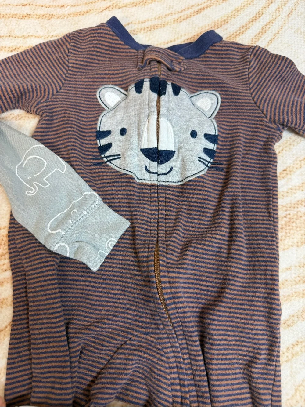 Assorted 0–3 Months Soft Long-Sleeve Baby Pajamas & Footies